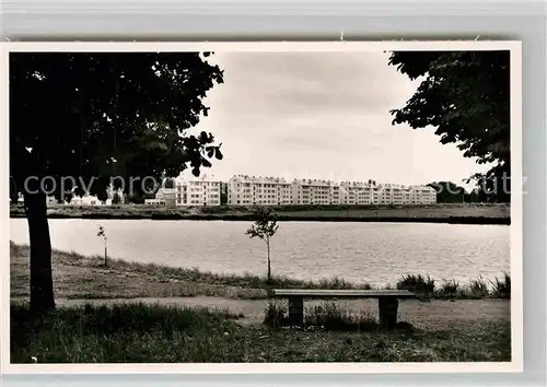 AK / Ansichtskarte Giessen Lahn Ringallee mit Schwanenteich Universitaetsstadt Kat. Giessen