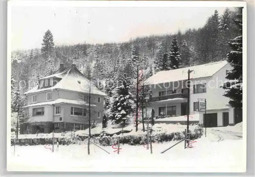 AK / Ansichtskarte Hallenberg Pension Winterpanorama Kat. Hallenberg