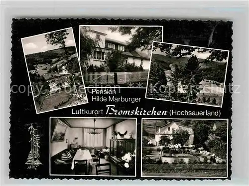 AK / Ansichtskarte Bromskirchen Pension Hilde Marburger Landschaftspanorama Luftkurort Kat. Bromskirchen