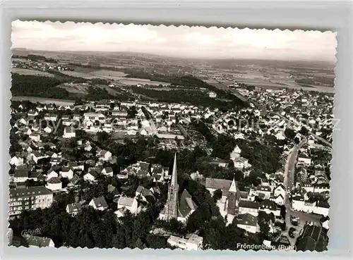 AK / Ansichtskarte Froendenberg Ruhr Fliegeraufnahme Kat. Froendenberg Ruhr