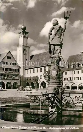 AK / Ansichtskarte Freudenstadt Neptunbrunnen Rathaus  Kat. Freudenstadt