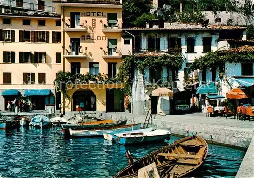 AK / Ansichtskarte Limone del Garda Hafen