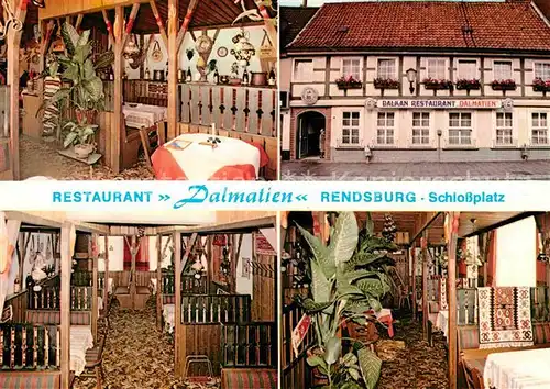 AK / Ansichtskarte Rendsburg Restaurant Dalmatien Gastraeume Kat. Rendsburg