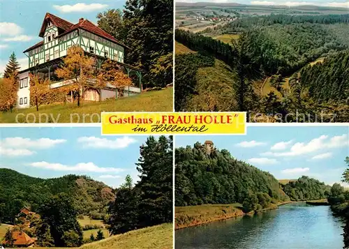 AK / Ansichtskarte Hoellental Hessen Gasthaus Frau Holle Teilansichten Kat. Berkatal