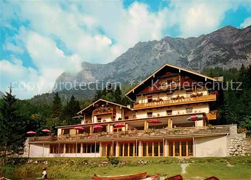 AK / Ansichtskarte Hintersee Berchtesgaden Seehotel Gamsbock Kat. Berchtesgaden