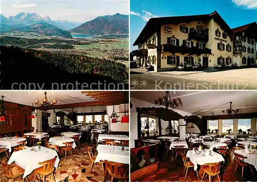 AK / Ansichtskarte Kruen Panorama Gasthof Pension Schoettlkarspitz Speisesaal Kat. Kruen