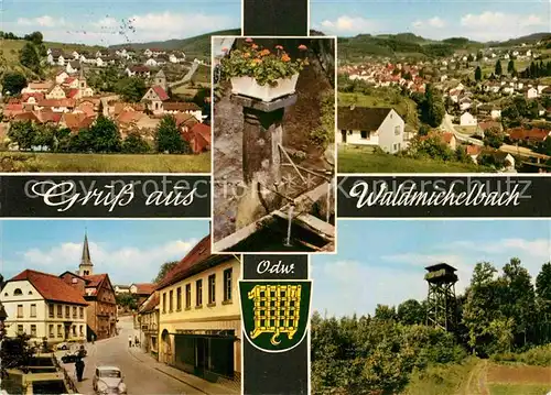 AK / Ansichtskarte Waldmichelbach Otrtansichten Panorama Aussichtsturm Kat. Wald Michelbach