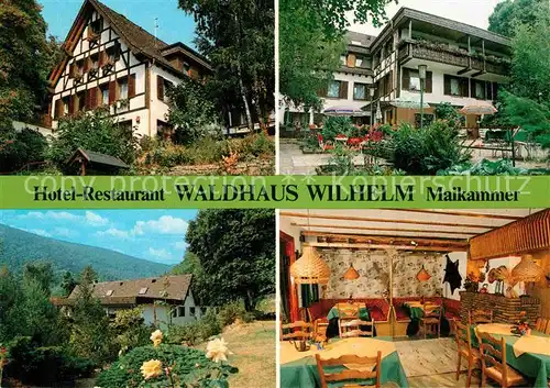 AK / Ansichtskarte Maikammer Hotel Restaurant Waldhaus Wilhelm Gastraum Teilansichten Kat. Maikammer
