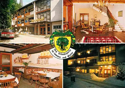 AK / Ansichtskarte Feld See Hotel Pension Lindenhof Gastraum Aufenthaltsraum Kat. Feld am See