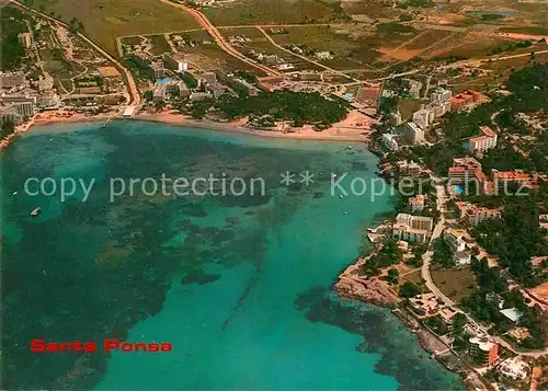 AK / Ansichtskarte Santa Ponsa Mallorca Islas Baleares Fliegeraufnahme Kat. Calvia