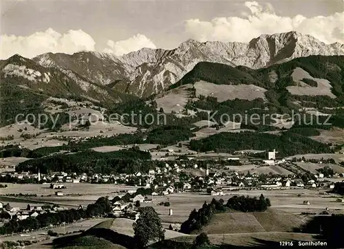 AK / Ansichtskarte Sonthofen Oberallgaeu Imbergerhorn Rotspitze Daumen Kat. Sonthofen