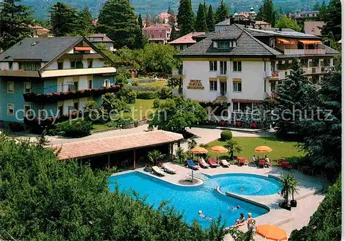 AK / Ansichtskarte Meran Merano Parc Hotel Mignon Poolanlage