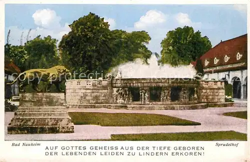 AK / Ansichtskarte Bad Nauheim Sprudelhof Kat. Bad Nauheim