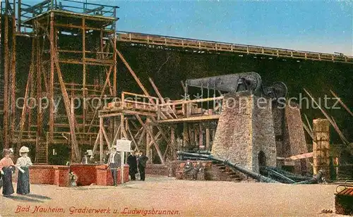 AK / Ansichtskarte Bad Nauheim Gradierwerk und Ludwigsbrunnen Kat. Bad Nauheim