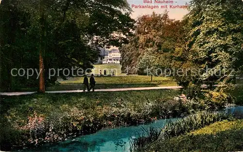 AK / Ansichtskarte Bad Nauheim Parkanlagen mit Kurhaus Kat. Bad Nauheim
