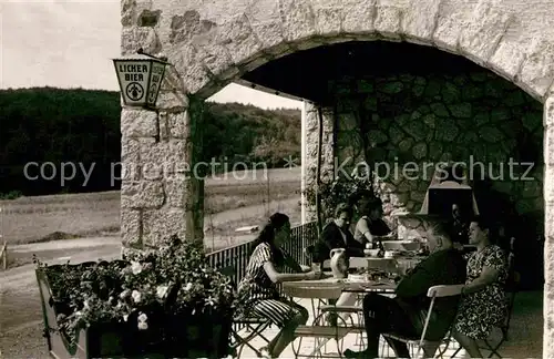 AK / Ansichtskarte Rodheim Bieber Gaststaette Reemuehle Terrasse Kat. Biebertal