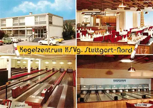 AK / Ansichtskarte Feuerbach Stuttgart Kegelzentrum KSVg Restaurant Kegelbahnen Kat. Stuttgart