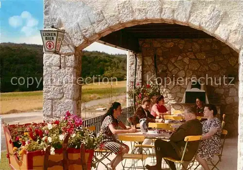 AK / Ansichtskarte Rodheim Bieber Berghof Reehmuehle Terrasse Kat. Biebertal