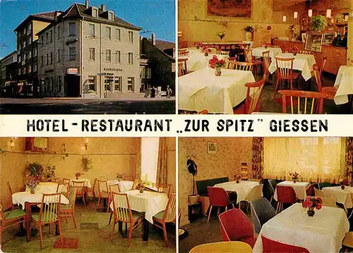 AK / Ansichtskarte Giessen Lahn Hotel Restaurant Zur Spitz Universitaetsstadt Kat. Giessen