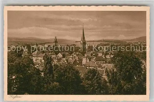 AK / Ansichtskarte Giessen Lahn Stadtbild mit Kirche Kupfertiefdruck Kat. Giessen
