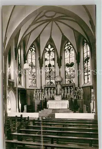 AK / Ansichtskarte Bad Nauheim St Bonifatius Kirche Innenansicht Kirchenfenster Kat. Bad Nauheim