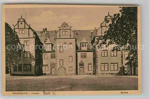 AK / Ansichtskarte Friedberg Hessen Schloss Kat. Friedberg (Hessen)