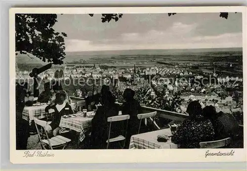 AK / Ansichtskarte Bad Nauheim Gesamtansicht Restaurant Terrasse Kat. Bad Nauheim