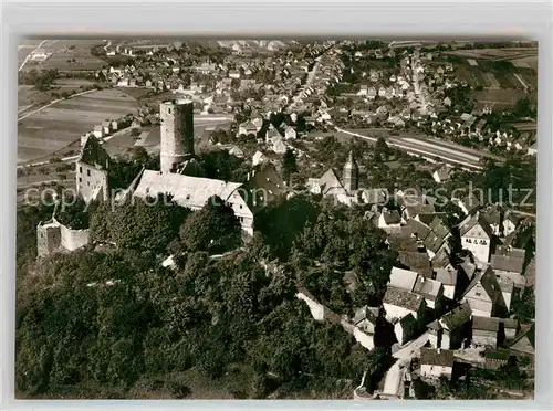 AK / Ansichtskarte Gleiberg Burg Historische Burg und Ausflugsstaette Original Straehle Fliegeraufnahme