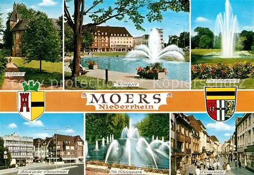 AK / Ansichtskarte Moers Koenigsee Schlosspark Strasse  Kat. Moers