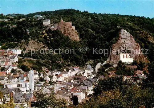 AK / Ansichtskarte Idar Oberstein Panorama Burg Kirche Kat. Idar Oberstein