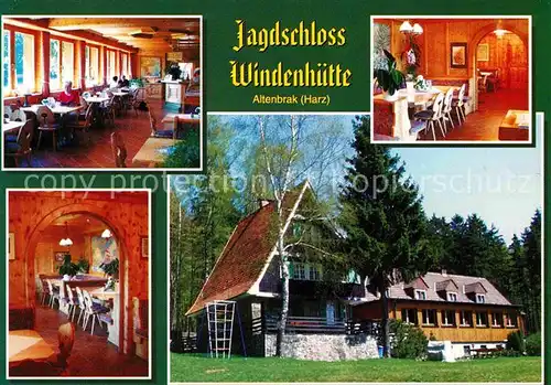 AK / Ansichtskarte Altenbrak Harz Hotel Restaurant Jagdschloss Windenhuette Gastraeume Kat. Altenbrak