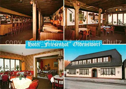 AK / Ansichtskarte Oldenswort Hotel Friesenhof Bar Gastraeume Kat. Oldenswort