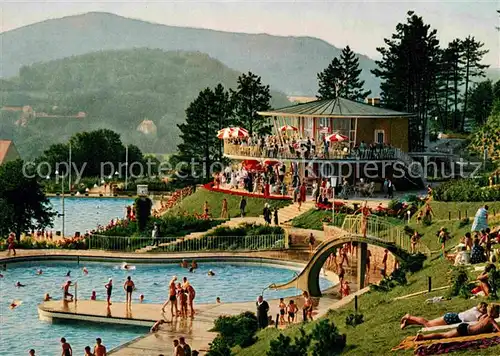 AK / Ansichtskarte Bad Kissingen Terrassen Schwimmbad am Ballinghain Kat. Bad Kissingen