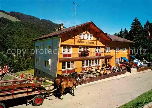 AK / Ansichtskarte Weissbad Gasthaus Lehmen Pferdewagen Kat. Weissbad