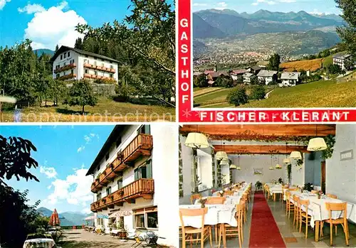 AK / Ansichtskarte Klerant Brixen Suedtirol Gasthof Fischer Panorama Terrasse Speisesaal