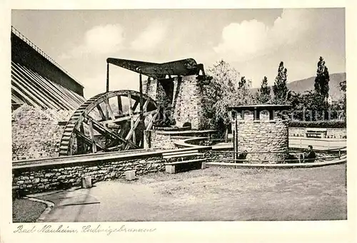 AK / Ansichtskarte Bad Nauheim Ludwigsbrunnen Wasserrad Kat. Bad Nauheim