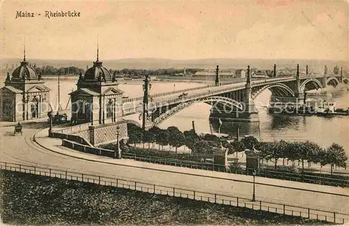 AK / Ansichtskarte Mainz Rhein Rheinbruecke
