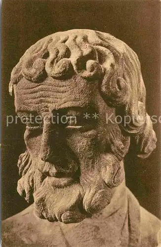 AK / Ansichtskarte Mainz Rhein Kopf des Petrus aus einem Weltgericht um 1270 Bischoefliches Dioezesanmuseum