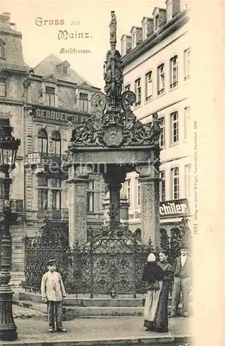 AK / Ansichtskarte Mainz Rhein Marktbrunnen