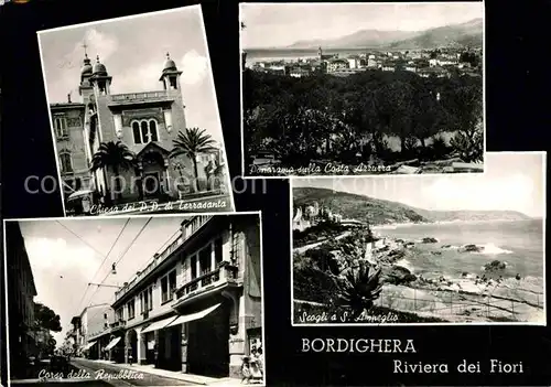 AK / Ansichtskarte Bordighera Riviera dei fiori Chiesa Lerrasanta Costa Azzurra Scogli San Ampeglio Kat. Bordighera