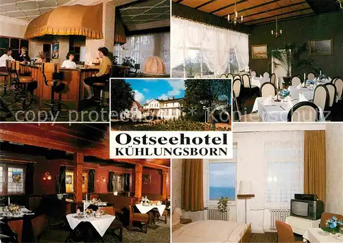 AK / Ansichtskarte Kuehlungsborn Ostseebad Ostseehotel Bar Gastraeume Zimmer Kat. Kuehlungsborn