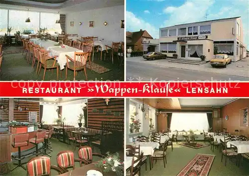 AK / Ansichtskarte Lensahnerhof Restaurant Wappen Klause Gast und Gesellschaftsraeume Kat. Lensahn