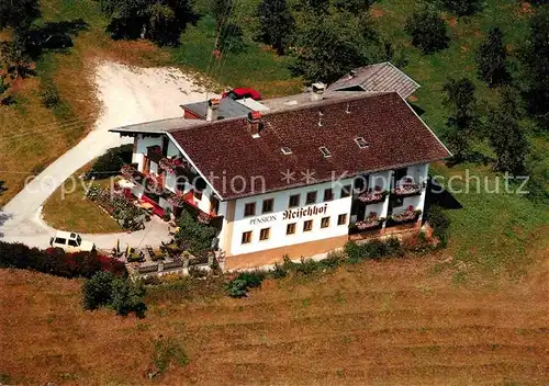 AK / Ansichtskarte Zell Ziller Tirol Pension Reischhof Fliegeraufnahme Kat. Zell am Ziller