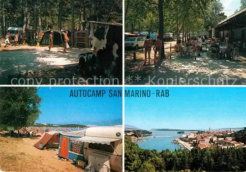 AK / Ansichtskarte Rab Croatia Autocamp San Marino Details