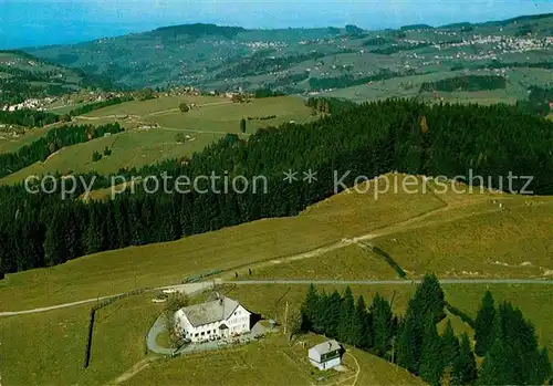 AK / Ansichtskarte Gais AR Gasthaus Gaebris Blick nach Trogen Eggersriet Rehetobel Fliegeraufnahme Kat. Gais