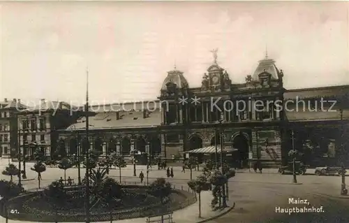 AK / Ansichtskarte Mainz Rhein Hauptbahnhof Trinks Postkarte