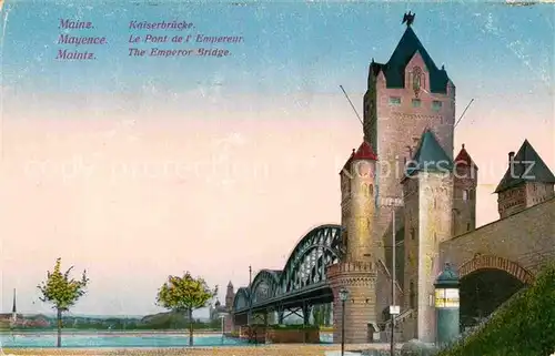 AK / Ansichtskarte Mayence Pont de l Empereur Kaiserbruecke Kat. Mainz