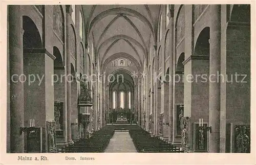 AK / Ansichtskarte Mainz Rhein Dom Inneres