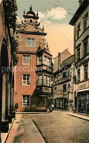 AK / Ansichtskarte Mainz Rhein Erker am alten Gymnasium