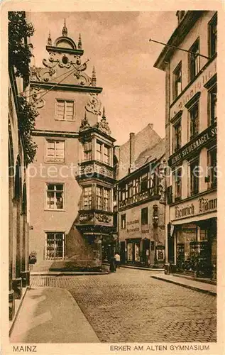 AK / Ansichtskarte Mainz Rhein Erker am alten Gymnasium